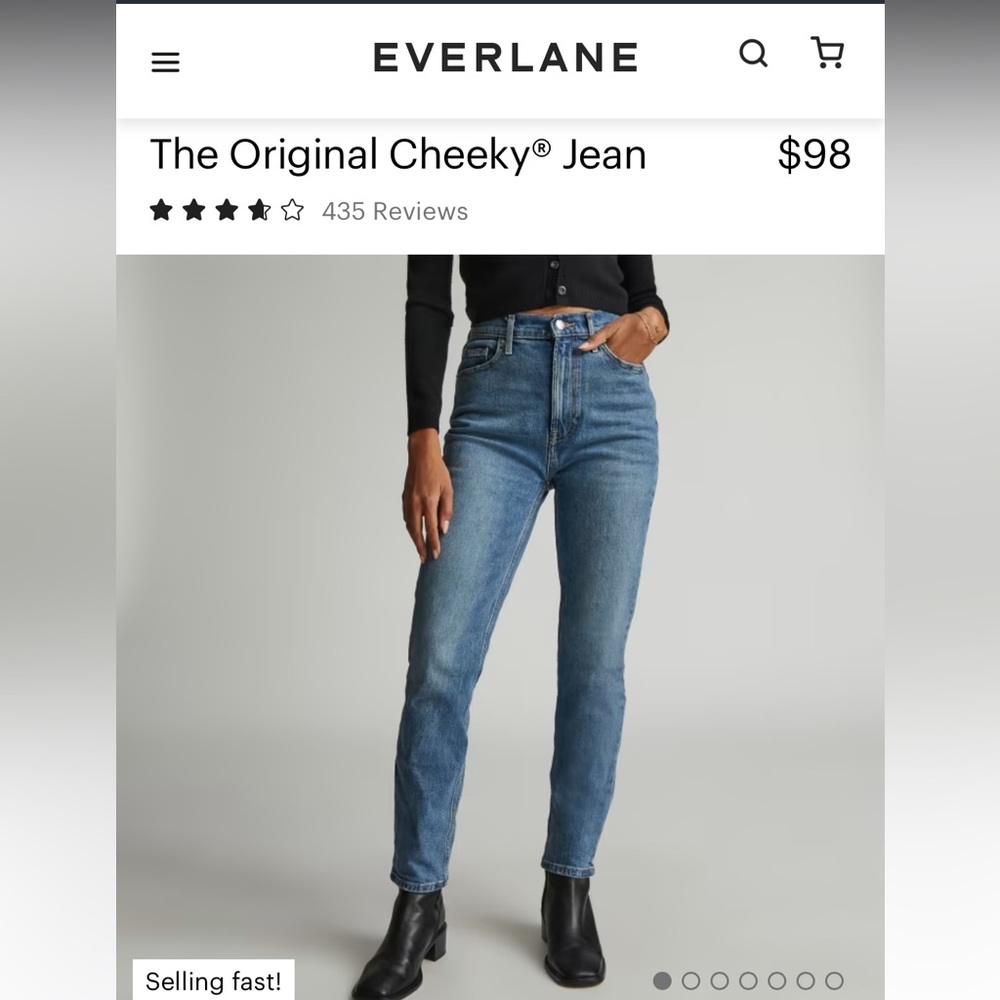 Everlane Original Cheeky jean 27